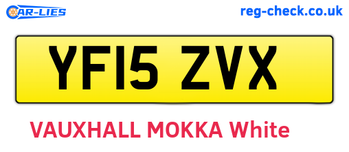 YF15ZVX are the vehicle registration plates.
