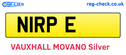 N1RPE are the vehicle registration plates.