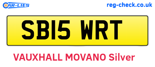 SB15WRT are the vehicle registration plates.