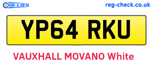 YP64RKU are the vehicle registration plates.