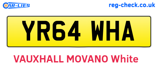 YR64WHA are the vehicle registration plates.