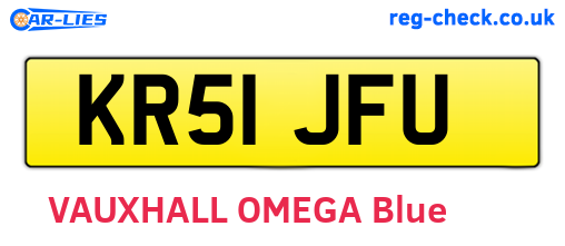 KR51JFU are the vehicle registration plates.