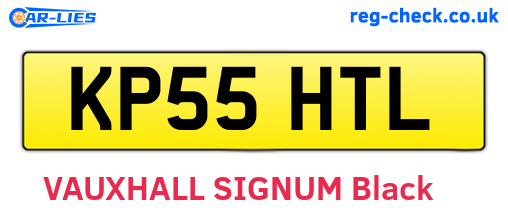 KP55HTL are the vehicle registration plates.