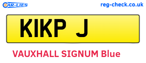 K1KPJ are the vehicle registration plates.