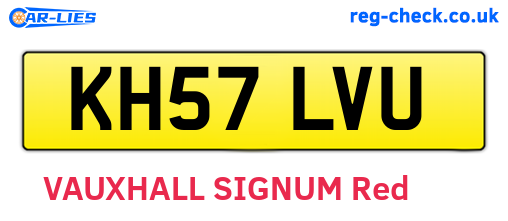 KH57LVU are the vehicle registration plates.