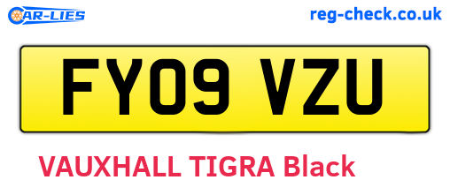 FY09VZU are the vehicle registration plates.