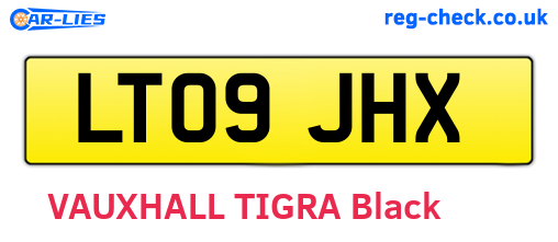 LT09JHX are the vehicle registration plates.
