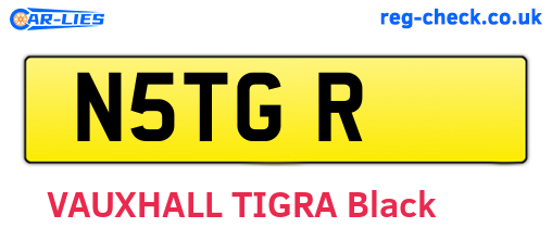 N5TGR are the vehicle registration plates.