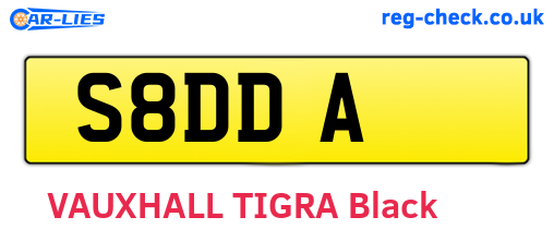 S8DDA are the vehicle registration plates.