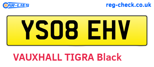 YS08EHV are the vehicle registration plates.