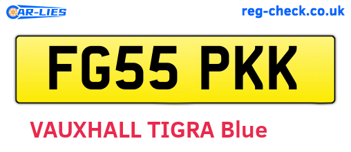 FG55PKK are the vehicle registration plates.
