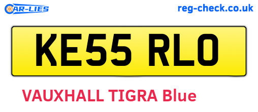 KE55RLO are the vehicle registration plates.