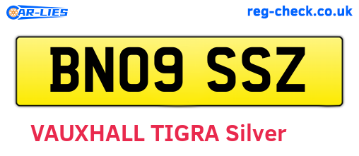 BN09SSZ are the vehicle registration plates.