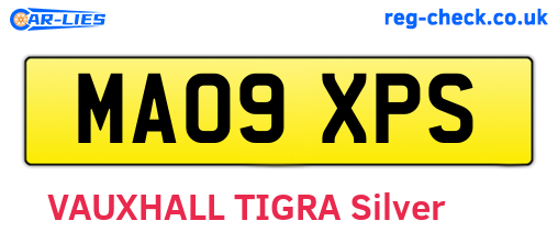 MA09XPS are the vehicle registration plates.
