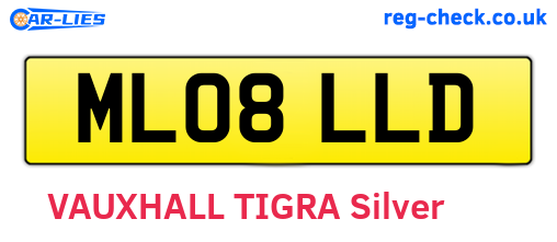 ML08LLD are the vehicle registration plates.