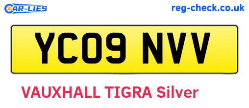 YC09NVV are the vehicle registration plates.