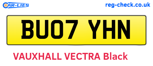 BU07YHN are the vehicle registration plates.