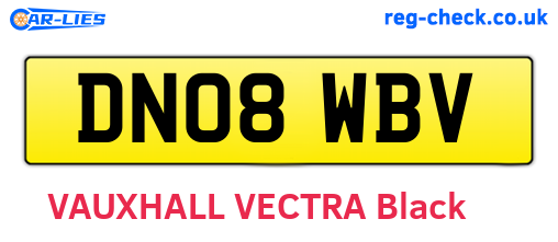 DN08WBV are the vehicle registration plates.