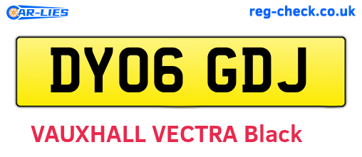 DY06GDJ are the vehicle registration plates.