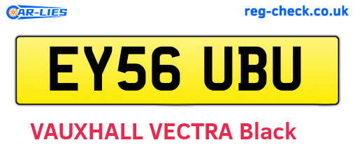 EY56UBU are the vehicle registration plates.