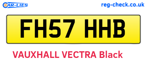 FH57HHB are the vehicle registration plates.