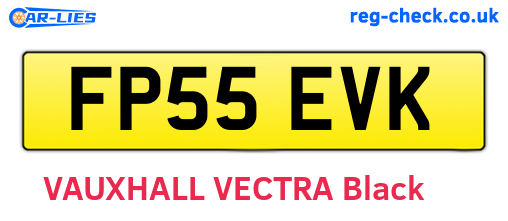 FP55EVK are the vehicle registration plates.