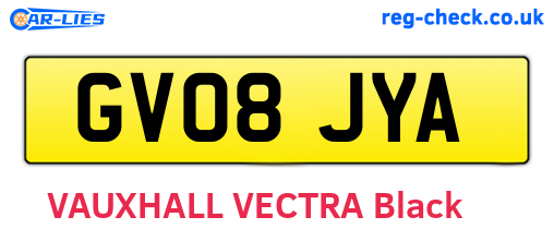 GV08JYA are the vehicle registration plates.