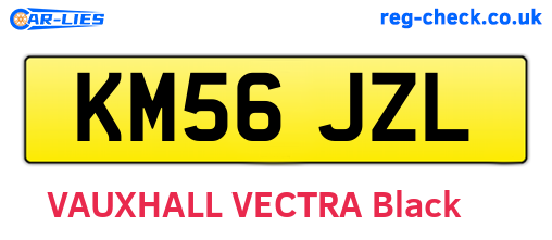 KM56JZL are the vehicle registration plates.