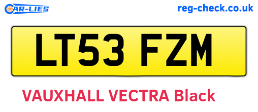 LT53FZM are the vehicle registration plates.