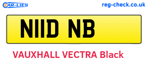 N11DNB are the vehicle registration plates.