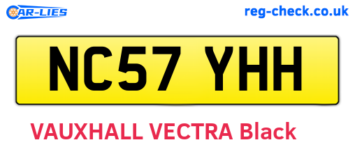 NC57YHH are the vehicle registration plates.