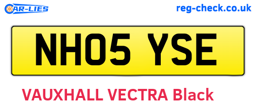 NH05YSE are the vehicle registration plates.