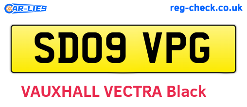 SD09VPG are the vehicle registration plates.