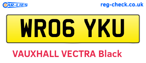 WR06YKU are the vehicle registration plates.