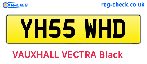 YH55WHD are the vehicle registration plates.