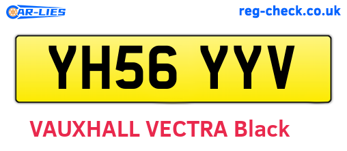 YH56YYV are the vehicle registration plates.