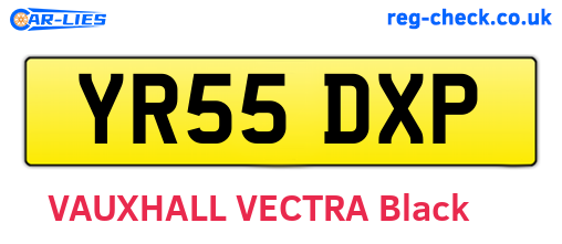 YR55DXP are the vehicle registration plates.
