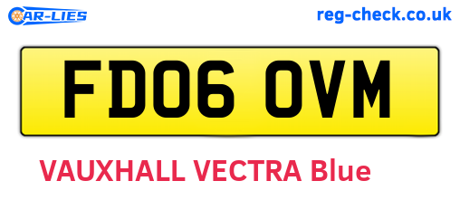 FD06OVM are the vehicle registration plates.