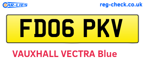 FD06PKV are the vehicle registration plates.