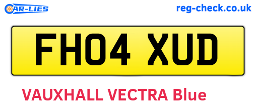 FH04XUD are the vehicle registration plates.