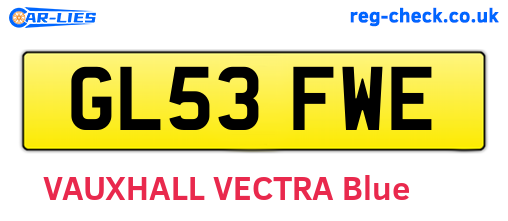 GL53FWE are the vehicle registration plates.