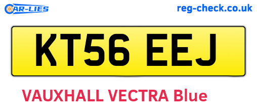 KT56EEJ are the vehicle registration plates.