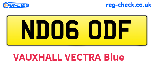 ND06ODF are the vehicle registration plates.