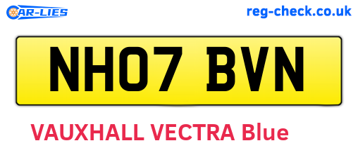 NH07BVN are the vehicle registration plates.