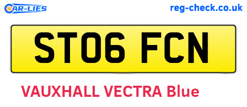 ST06FCN are the vehicle registration plates.