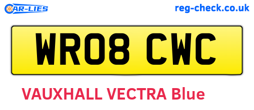 WR08CWC are the vehicle registration plates.