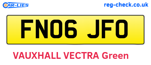 FN06JFO are the vehicle registration plates.