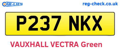 P237NKX are the vehicle registration plates.