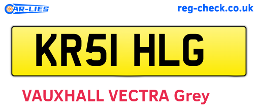 KR51HLG are the vehicle registration plates.