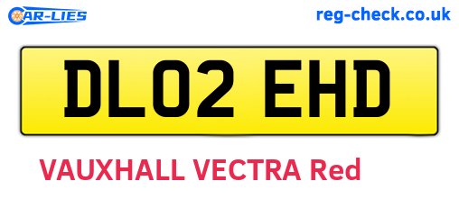 DL02EHD are the vehicle registration plates.